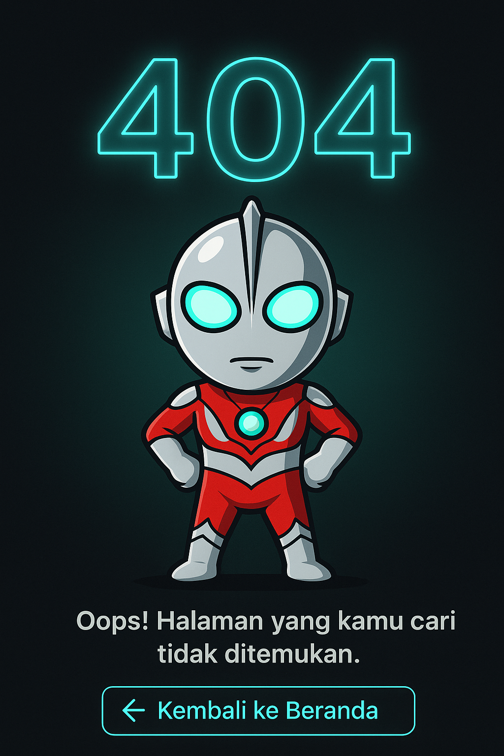 404 Ultramen Maskot