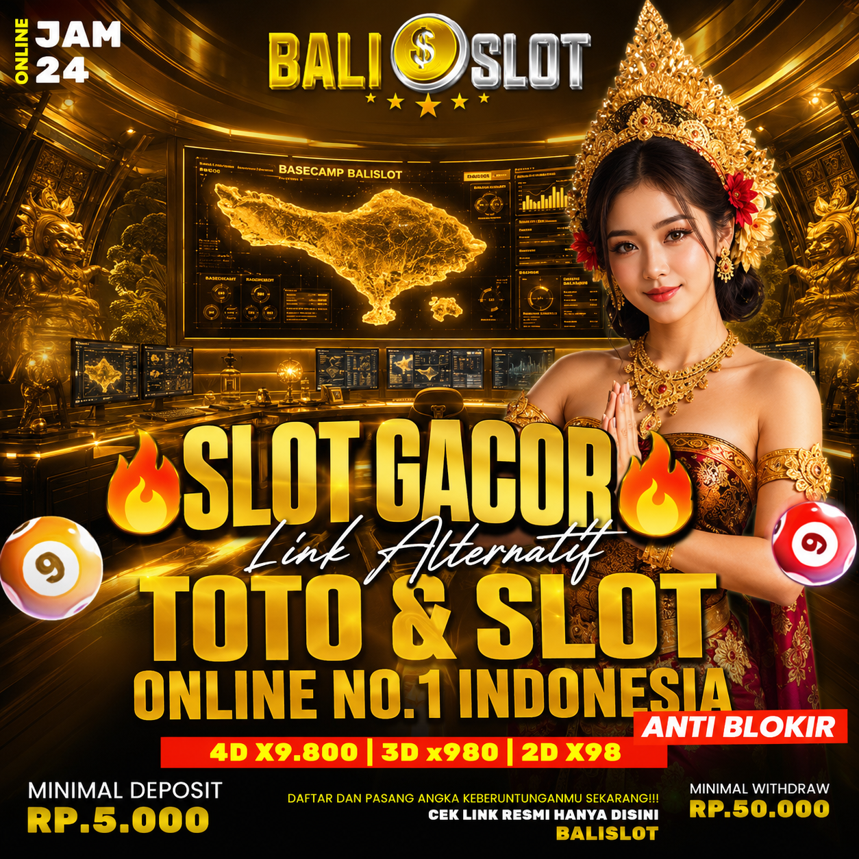 BALISLOT 🌈 Markas Link Situs Toto Togel 4D Depo 1k Slot Gacor Termurah Hari Ini
