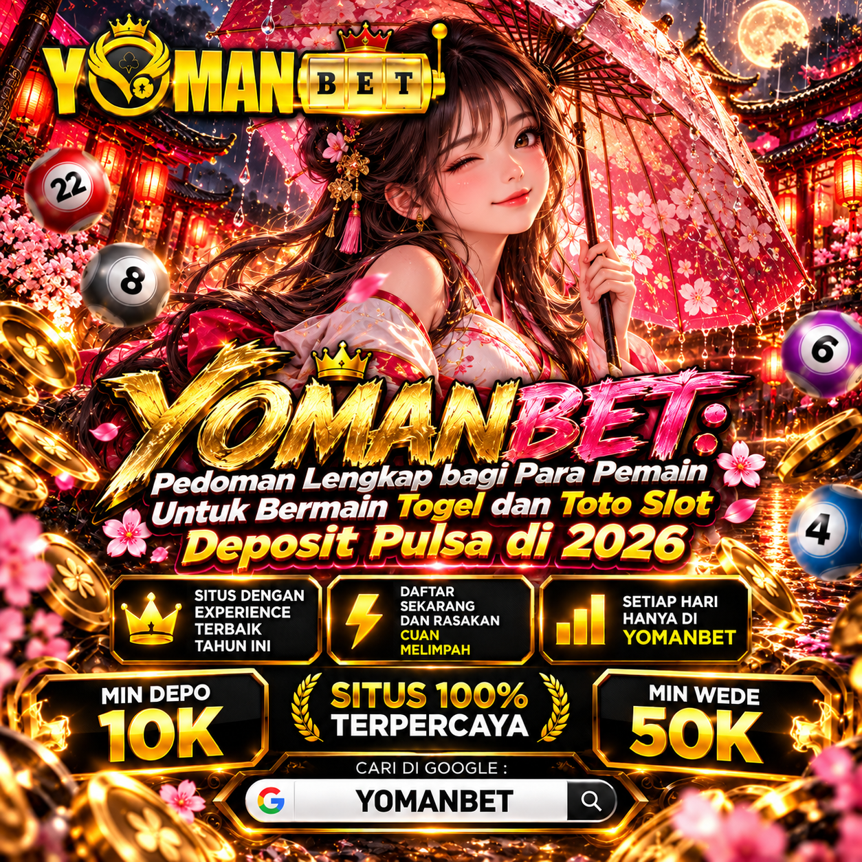 YOMANBET: Pedoman Lengkap bagi Para Pemain Untuk Bermain Togel dan Toto Slot Deposit Pulsa di 2026